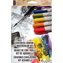 Kit de Acuarela con Crayons DistressTim Holtz Ranger