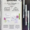 Kit de caligrafía Instructional Workbook Speedball