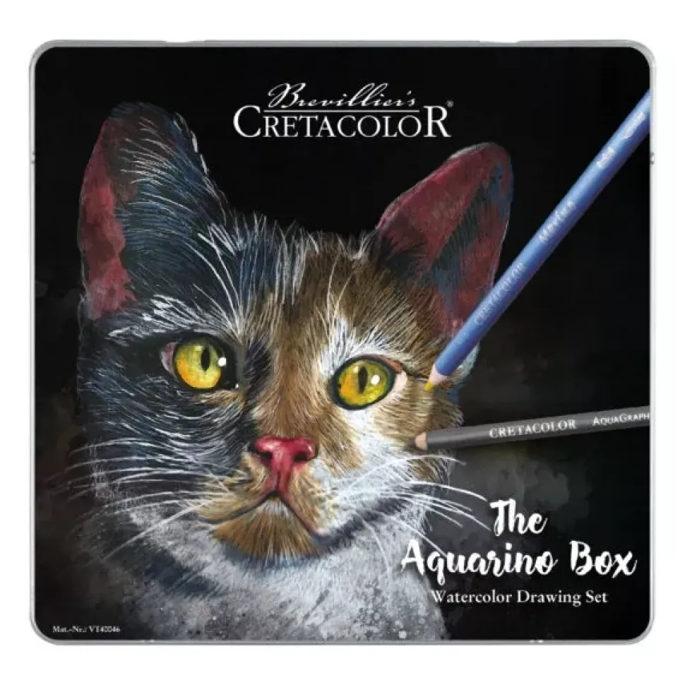 Kit de Dibujo a la Acuarela The Aquarino Box 24 Piezas Cretacolor