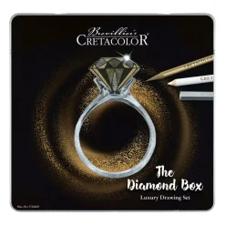 Kit de Dibujo de Lujo The Diamond Box 15 Piezas Cretacolor