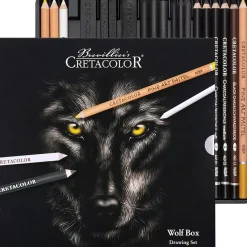 Kit de Dibujo Wolf Box 25 piezas Cretacolor