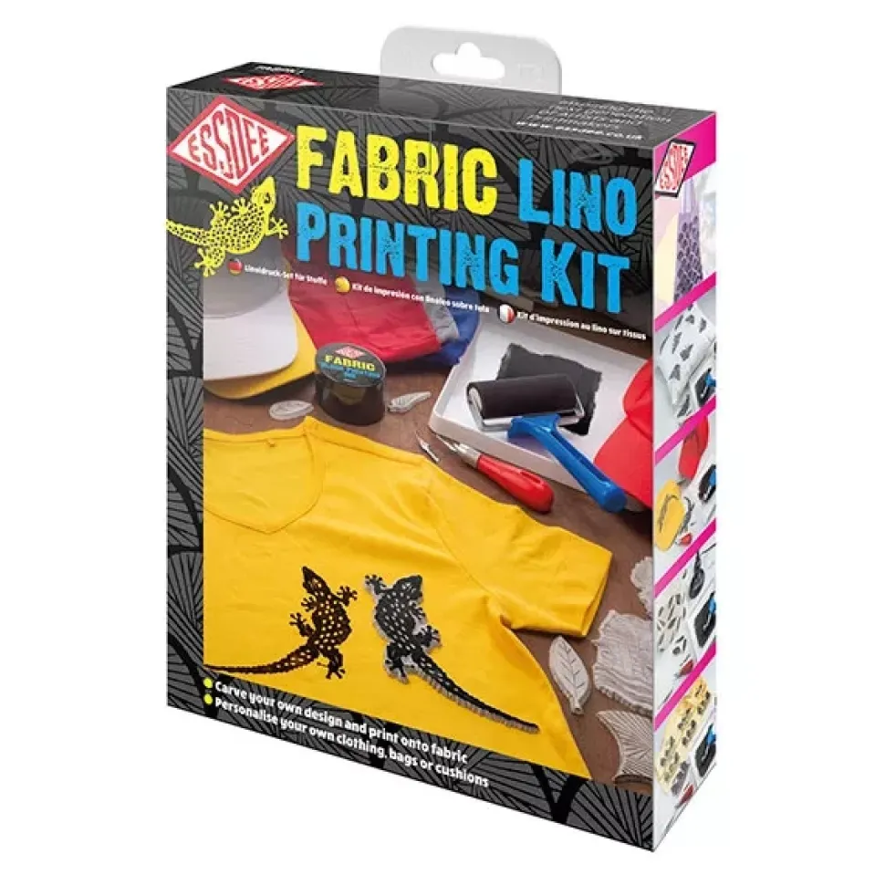 Kit de estampado en linóleo sobre tela Essdee