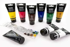 Kit de Iniciación 9 Acrílicos Basics + 6 Pinceles Liquitex