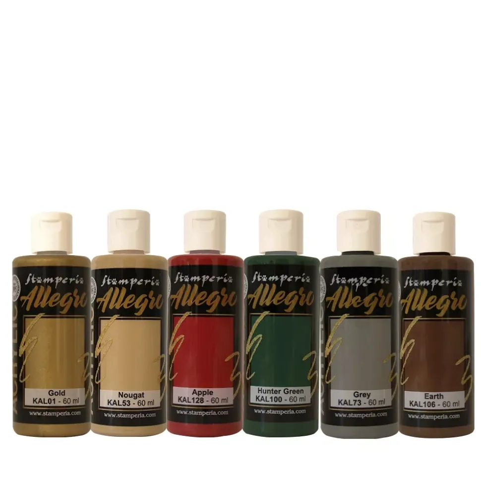 Kit de pinturas acrílicas Romantic Gear Up For Christmas Stamperia
