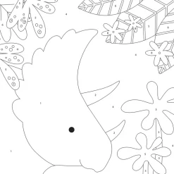 Kit De Tela Para Pintar Dinosaurio Dinos & Co Artemio 29x29cm