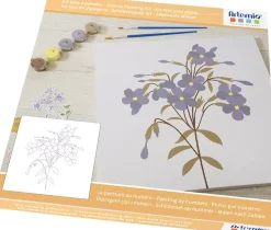 Kit de tela para pintar por números Botánica Artemio