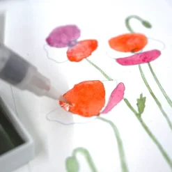Kit para acuarela Flowers Glazing Kuretake