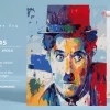 Kit Pintar Por Números Charles Chaplin Alex Bog 40x50cm
