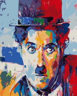 Kit Pintar Por Números Charles Chaplin Alex Bog 40x50cm