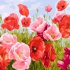 Kit Pintar Por Números Flores en Primavera Alex Bog 40x50cm