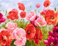 Kit Pintar Por Números Flores en Primavera Alex Bog 40x50cm
