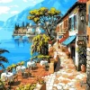 Kit Pintar Por Números Lago Di Como Alex Bog 40x50cm