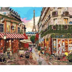 Kit Pintar Por Números Rue Du Paris Alex Bog 40x50cm