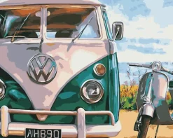 Kit Pintar Por Números VW Transporter Alex Bog 40x50cm