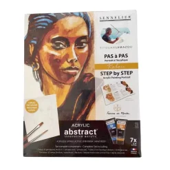 Kit pintura acrílica paso a paso Abstract Kabari Titouan Lamazou Sennelier