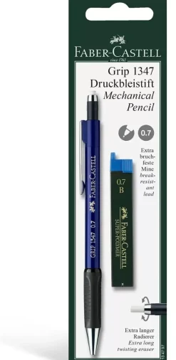 Kit Portaminas 0.7 + Minas B Grip 1347 Faber-Castell