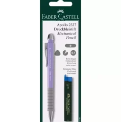 Kit Portaminas Apollo B 0,7mm + Minas Faber-Castell