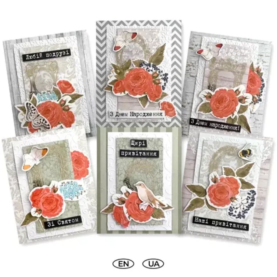 Kit Tarjetas Roses Dreams Fabrika Decoru