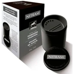 Lata de carbón en polvo Nitram 175gr