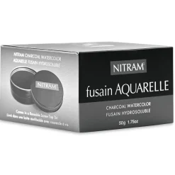 Lata de carboncillo acuarelable Nitram 50gr