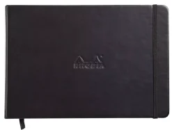 Libreta con puntos negro A5 paisaje Rhodia