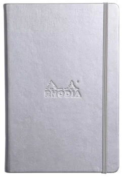 Libreta con puntos plata A5 Rhodia