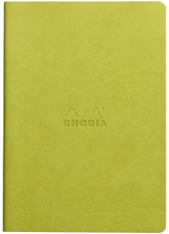 Libreta cosida con puntos Verde anís A5 Rhodia