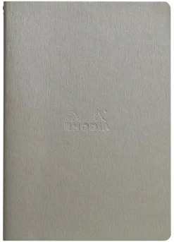 Libreta cosida con puntos Plata A5 Rhodia