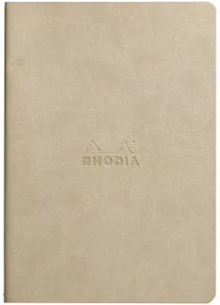 Libreta cosida con puntos Beige A5 Rhodia