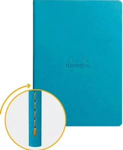 Libreta cosida con puntos Turquesa A5 Rhodia