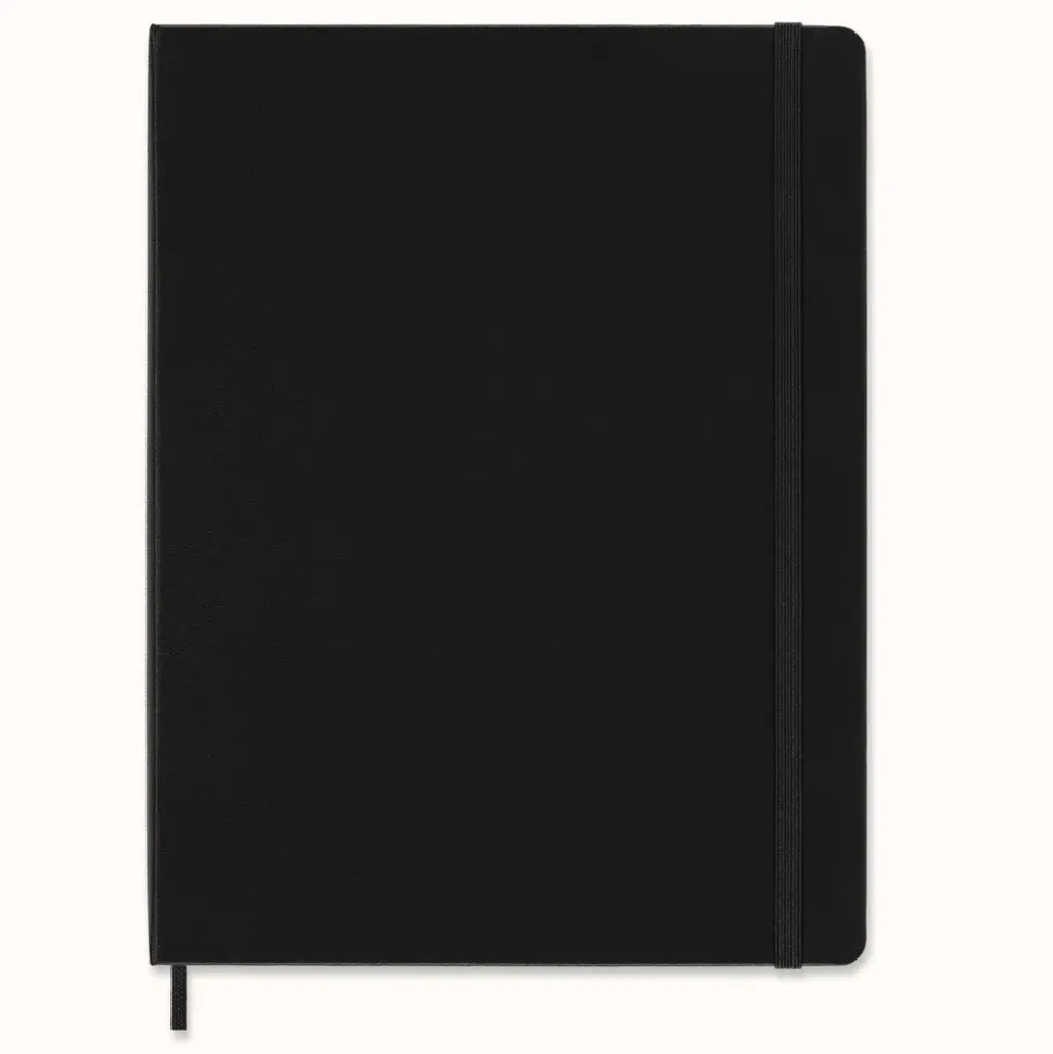 Libreta Profesional Negra Rayas Moleskine 19x24cm