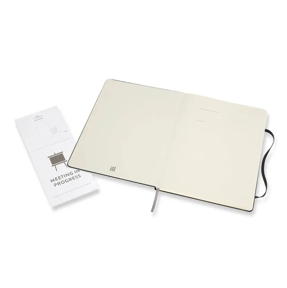 Libreta Profesional Negra Rayas Moleskine 19x24cm