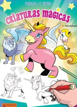 Libro de Dibujo y Pinto Criaturas Mágicas