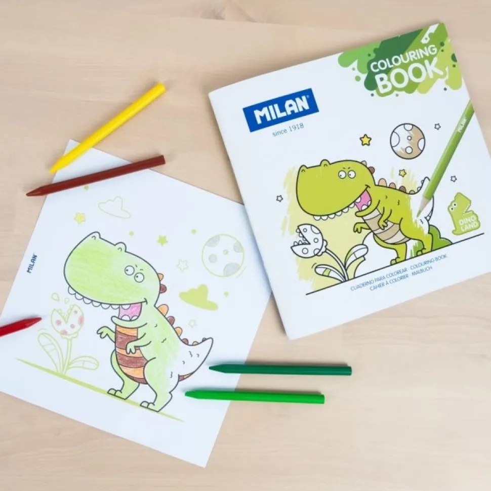 Libro para colorear Dino land Milan
