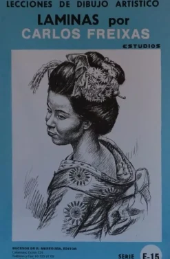 Láminas de dibujo artístico por Carlos Freixas Serie Azul E15 Tipos exóticos I