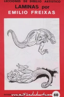 Láminas de dibujo artístico por Emilio Freixas SR60 Dinosaurios y reptiles