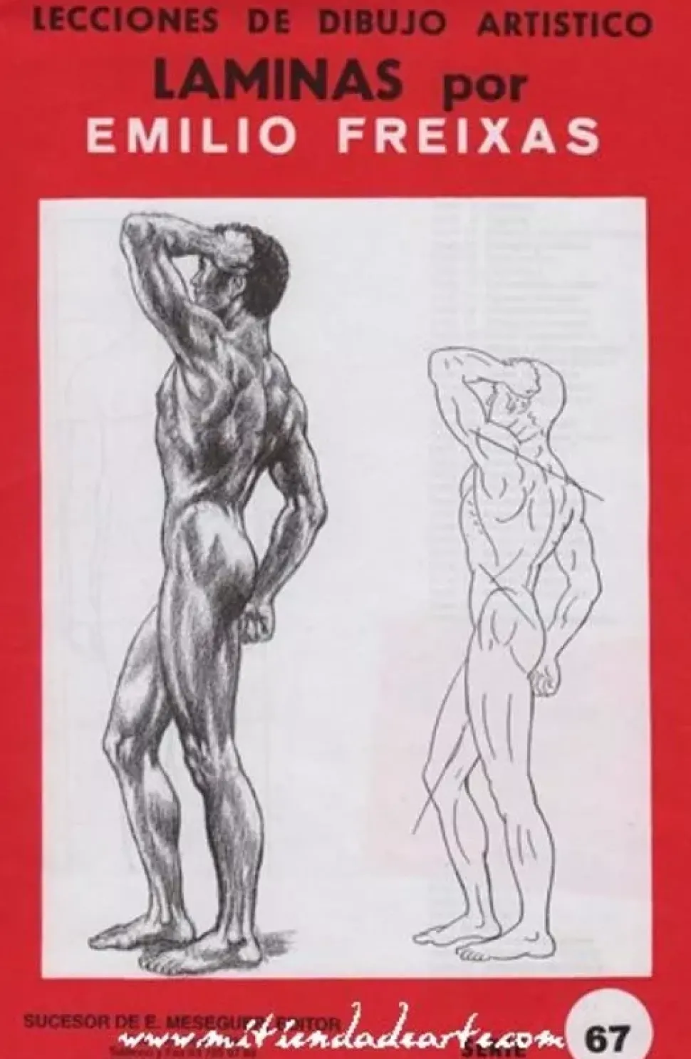 Láminas de dibujo artístico por Emilio Freixas SR67 Anatomía masculina I