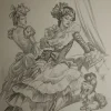 Láminas de dibujo artístico por Carlos Freixas Serie Azul E19 Época romántica