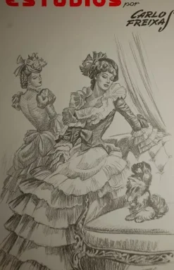 Láminas de dibujo artístico por Carlos Freixas Serie Azul E19 Época romántica
