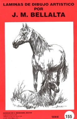 Láminas de dibujo artístico por Emilio Freixas SR155 Caballos 3