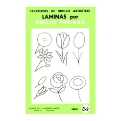Láminas de dibujo artístico por Emilio Freixas C2 Flores