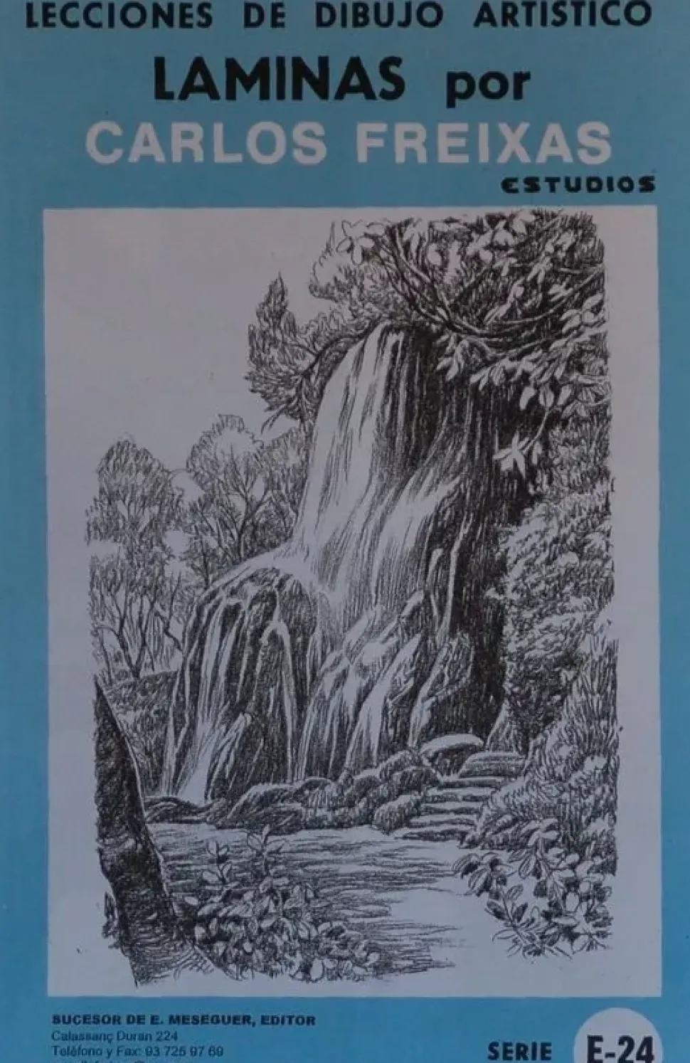 Láminas de dibujo artístico por Carlos Freixas Serie Azul E24 Paisajes II