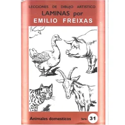 Láminas de dibujo artístico por Emilio Freixas SR31 Animales domésticos