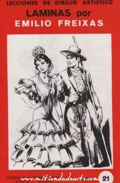 Láminas de dibujo artístico por Emilio Freixas SR21 Trajes regionales