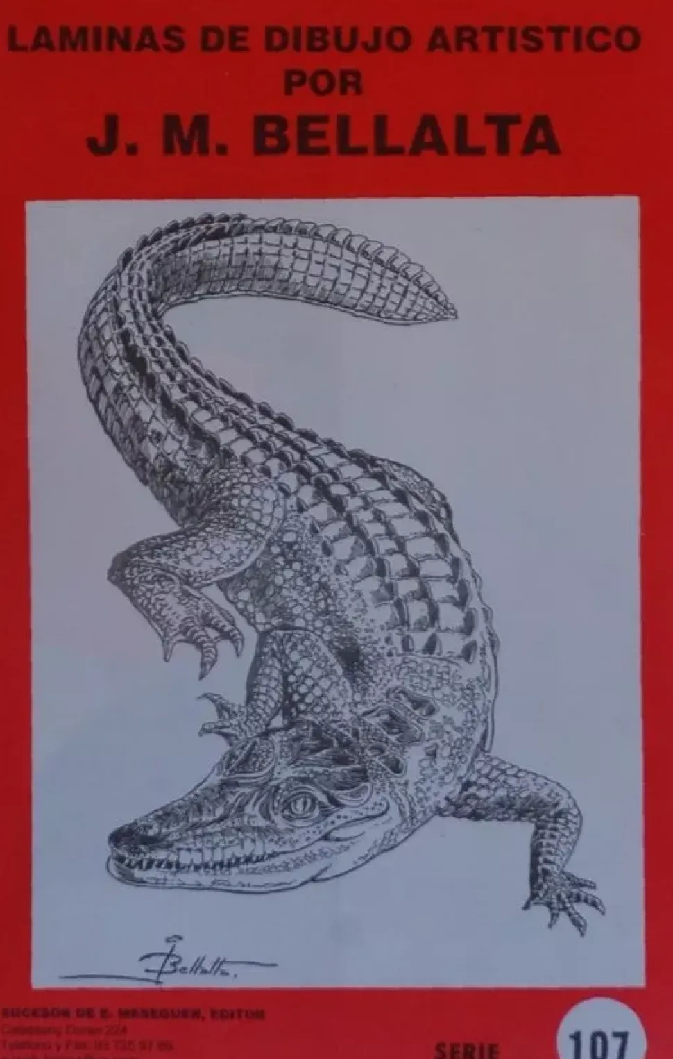 Láminas de dibujo artístico por J.M. Bellalta 107 Reptiles