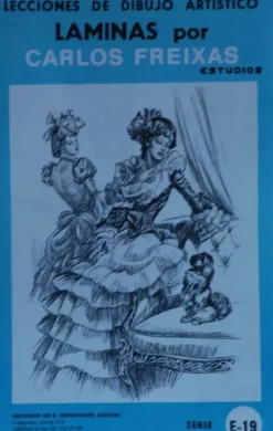 Láminas de dibujo artístico por Carlos Freixas Serie Azul E19 Época romántica