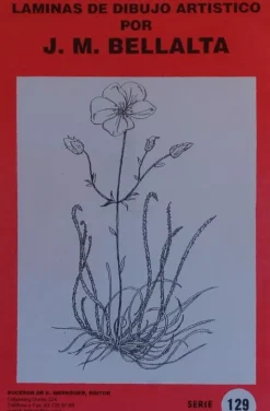 Láminas de dibujo artístico por J.M. Bellalta 129 Flores II