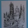 Láminas de dibujo artístico por Carlos Freixas Serie Azul E08 Paisajes I