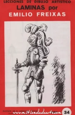 Láminas de dibujo artístico por Emilio Freixas SR34 Armas y armaduras
