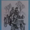 Láminas de dibujo artístico por Carlos Freixas Serie Azul E25 Automóviles veteranos